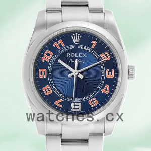 Rolex Air-king 36mm Men's 114200BLAO Oyster Bracelet
