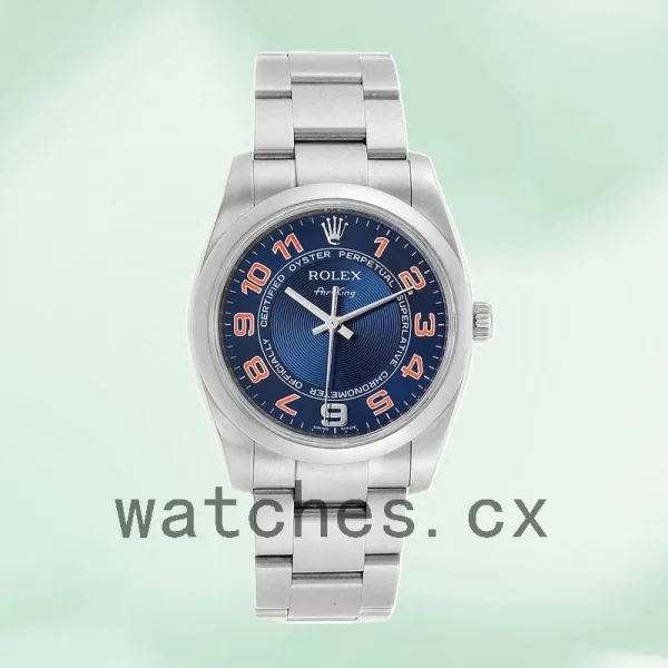 Rolex Air-king 36mm Men's 114200BLAO Oyster Bracelet - Image 2