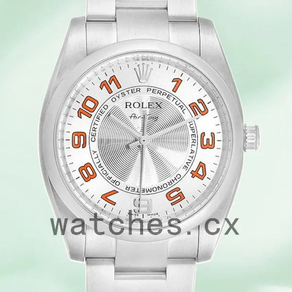Rolex Air-king 114200SAO 36mm Men's Silver Dial Oyster Bracelet