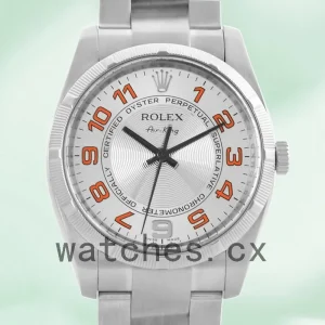 Rolex Air-king Men's 36mm 114210SAO Silver Dial