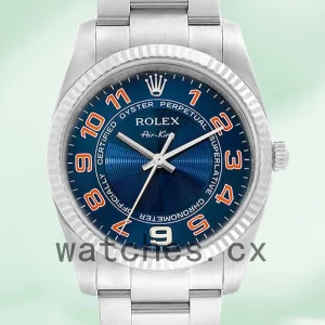 Rolex Air-king Men's 36mm 114234BLAO Blue Dial Automatic