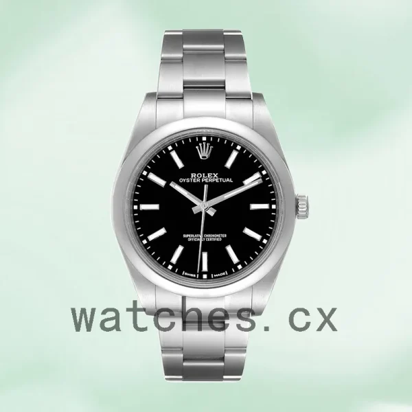 Rolex Oyster Perpetual m114300-0002 Unisex 41mm Automatic Black Dial - Image 2