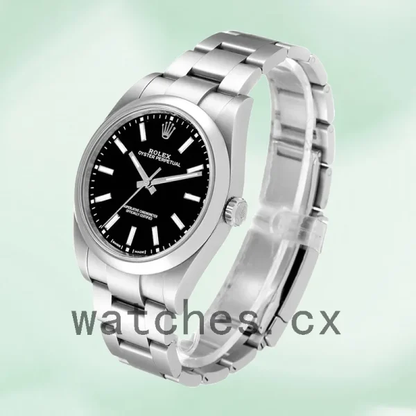 Rolex Oyster Perpetual m114300-0002 Unisex 41mm Automatic Black Dial - Image 3