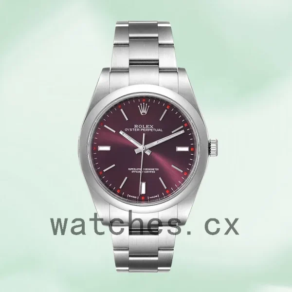 Rolex Oyster Perpetual 41mm Unisex m114300-0002 Automatic Red Grape Dial - Image 2