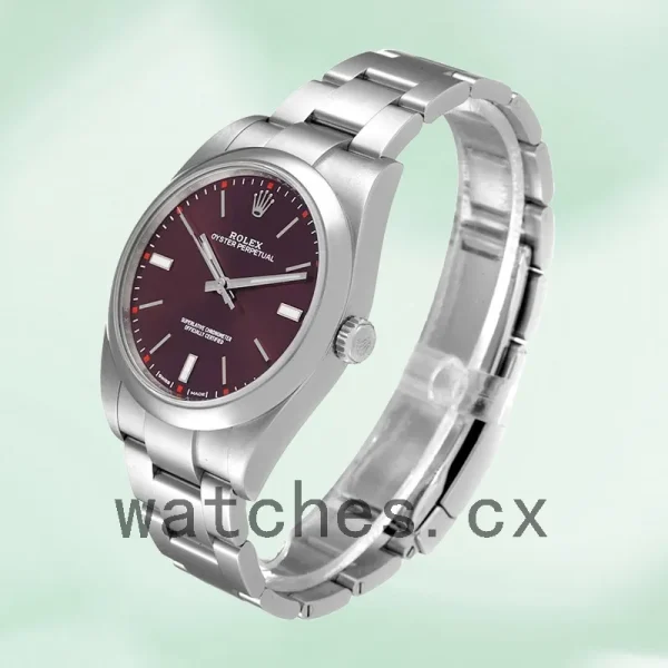 Rolex Oyster Perpetual 41mm Unisex m114300-0002 Automatic Red Grape Dial - Image 3