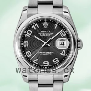 Rolex Datejust 36mm 116200BKCAO Men's Black Concentric Dial Silver-tone
