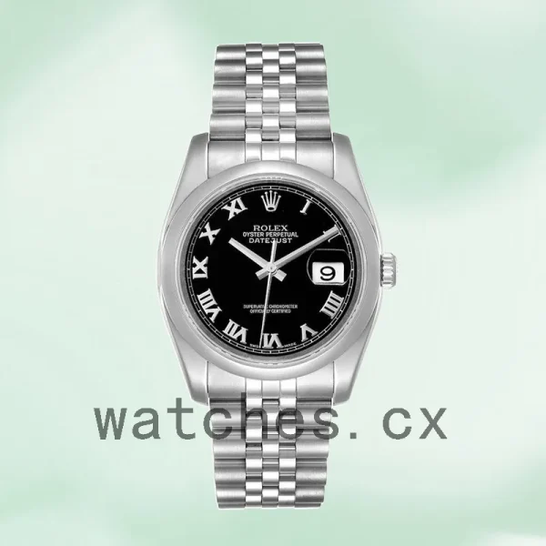 Rolex Datejust Men's 116200BKRJ 36mm Silver-tone - Image 2