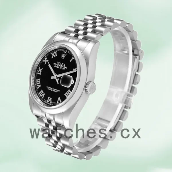 Rolex Datejust Men's 116200BKRJ 36mm Silver-tone - Image 3