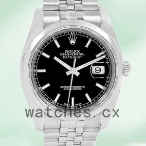 Rolex Datejust Men's 36mm 116200BKSJ Automatic