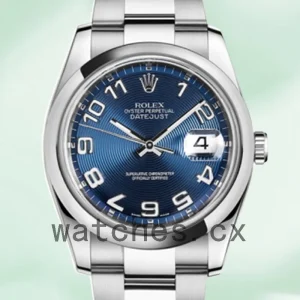 Rolex Datejust 116200BLCAO 36mm Men's Blue Concentric Dial Automatic