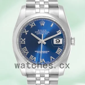 Rolex Datejust 36mm 116200BLRJ Men's Automatic Silver-tone