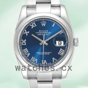 Rolex Datejust 116200BLRO Men's 36mm Automatic Blue Dial