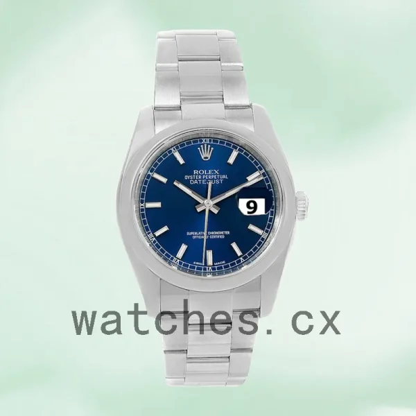 Rolex Datejust 36mm Men's 116200BLSO Oyster Bracelet Silver-tone - Image 2