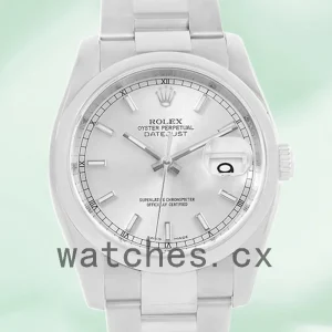 Rolex Datejust Men's 36mm 116200SSO Automatic Silver Floral Dial