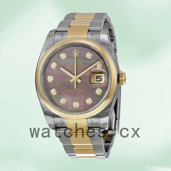 Rolex Datejust 36mm Men's 116203BKMDO Black Mother of Pearl Dial Silver-tone - Image 2