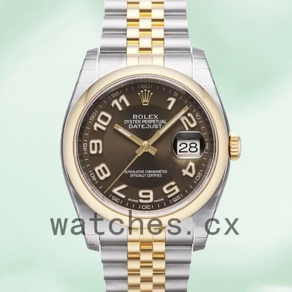 Rolex Datejust Men's 36mm 116203BRAJ Brown Dial Silver-tone - Image 2