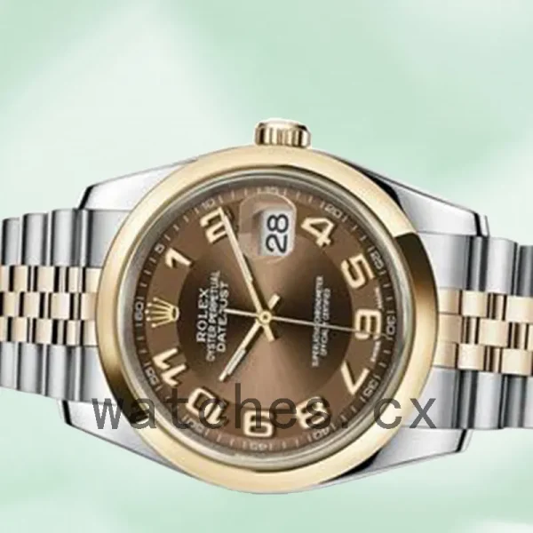 Rolex Datejust Men's 36mm 116203BRAJ Brown Dial Silver-tone - Image 3