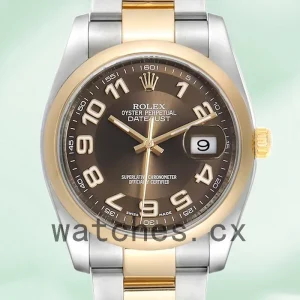 Rolex Datejust 116203BRAO Men's 36mm Silver-tone