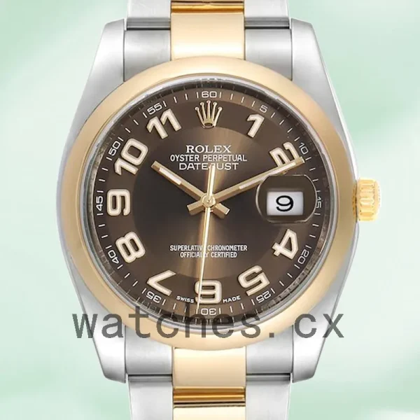 Rolex Datejust 116203BRAO Men's 36mm Silver-tone