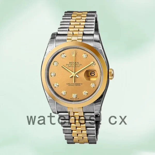 Rolex Datejust Men's 116203CDJ 36mm Silver-tone Champagne Dial - Image 2