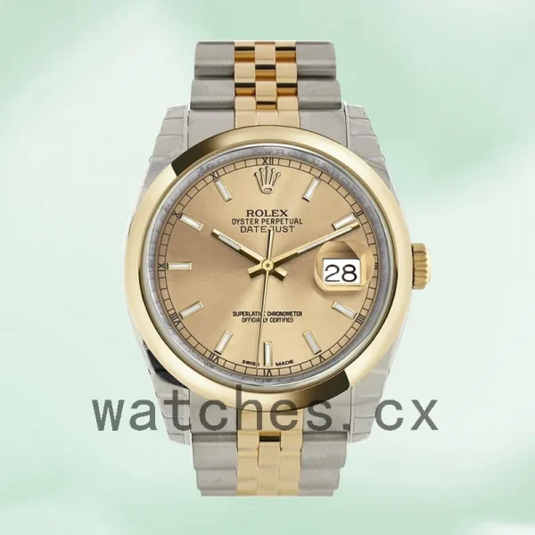 Rolex Datejust Men's 116203CSJ 36mm Champagne Dial - Image 2