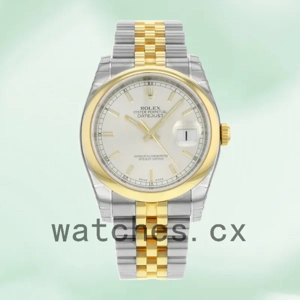 Rolex Datejust Men's 36mm 116203SSJ Silver Dial - Image 2