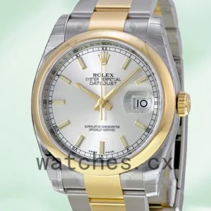 Rolex Datejust Men's 36mm 116203SSO Oyster Bracelet Silver Dial