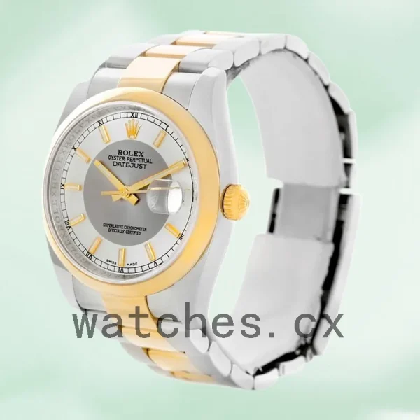 Rolex Datejust 116203STSO 36mm Men's Silver Tuxedo Dial - Image 3
