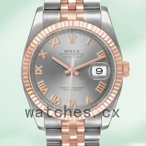 Rolex Datejust 116231-0087 36mm Men's Jubilee Bracelet Grey Dial