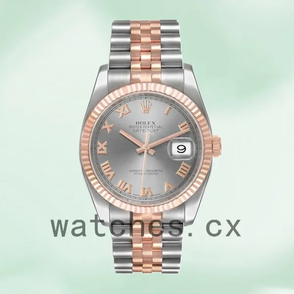 Rolex Datejust 116231-0087 36mm Men's Jubilee Bracelet Grey Dial - Image 2