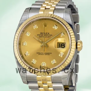 Rolex Datejust 116233-CDJ 36mm Men's Silver-tone Jubilee Bracelet