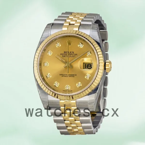 Rolex Datejust 116233-CDJ 36mm Men's Silver-tone Jubilee Bracelet - Image 2