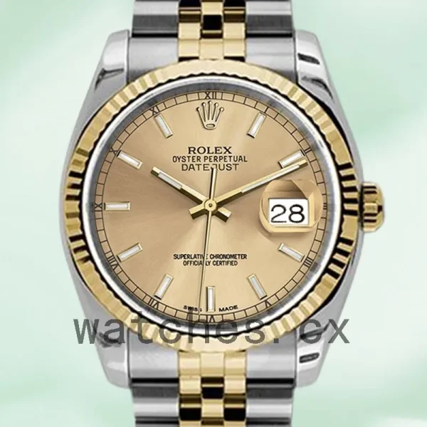 Rolex Datejust Men's 116233-CSJ 36mm Silver-tone