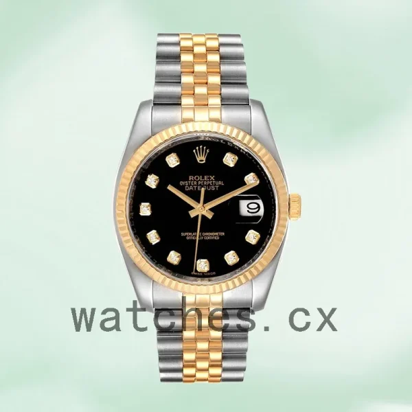 Rolex Datejust 116233BKDJ Men's 36mm Jubilee Bracelet Silver-tone - Image 2