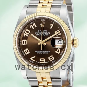 Rolex Datejust 116233BRAJ 36mm Men's Brown Dial Automatic
