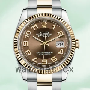 Rolex Datejust 116233BRAO Men's 36mm Automatic Silver-tone