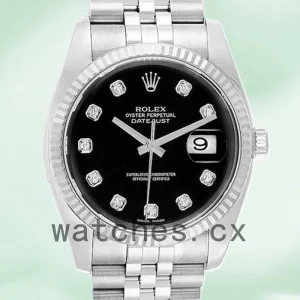 Rolex Datejust 116234BKDJ Men's 36mm Bracelet
