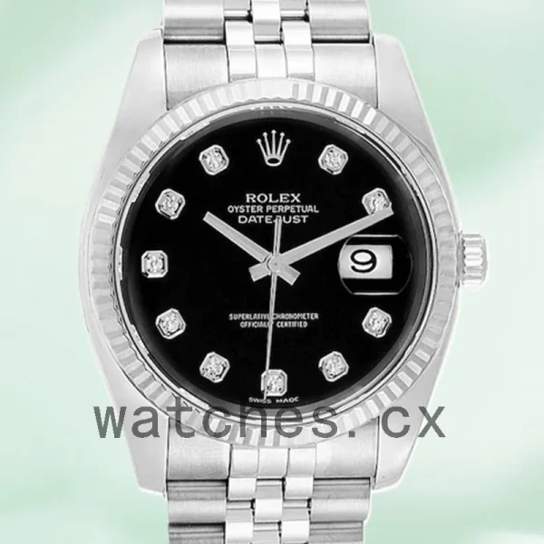 Rolex Datejust 116234BKDJ Men's 36mm Bracelet