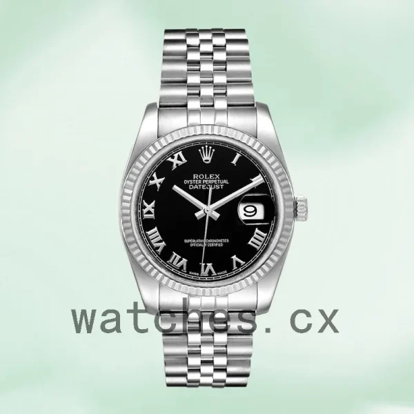 Rolex Datejust 116234BKRJ Men's 36mm Silver-tone Automatic - Image 2
