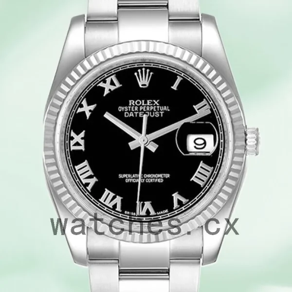 Rolex Datejust 36mm Men's 116234BKRO Oyster Bracelet