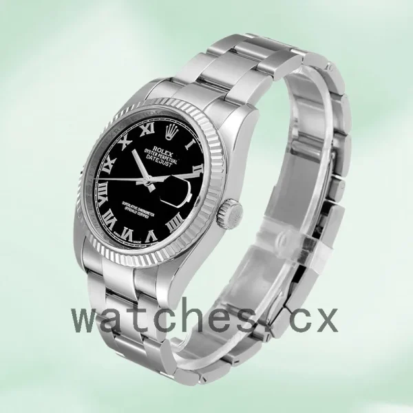 Rolex Datejust 36mm Men's 116234BKRO Oyster Bracelet - Image 3