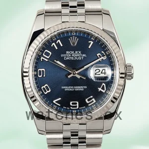 Rolex Datejust 116234BLCAJ 36mm Men's Bracelet Blue Concentric Dial