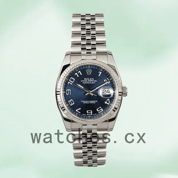 Rolex Datejust 116234BLCAJ 36mm Men's Bracelet Blue Concentric Dial - Image 2
