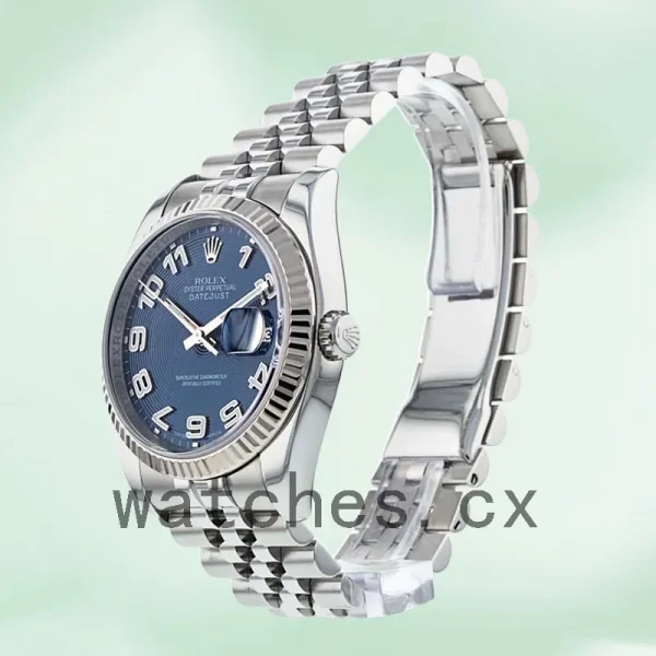 Rolex Datejust 116234BLCAJ 36mm Men's Bracelet Blue Concentric Dial - Image 3
