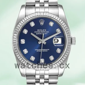 Rolex Datejust Men's 116234BLDJ 36mm Blue Dial Silver-tone