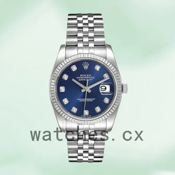 Rolex Datejust Men's 116234BLDJ 36mm Blue Dial Silver-tone - Image 2