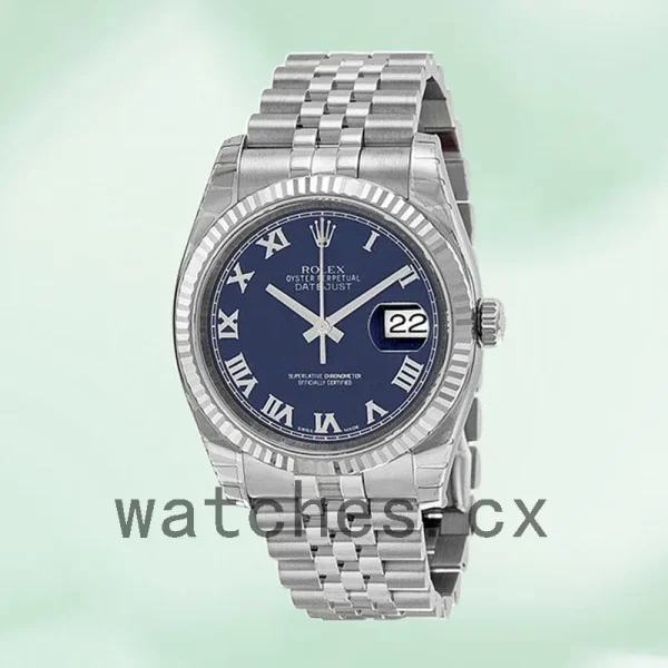 Rolex Datejust 116234BLRJ Men's 36mm Jubilee Bracelet - Image 2
