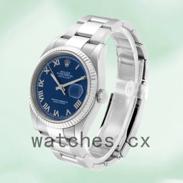 Rolex Datejust 116234BLRO Men's 36mm Blue Dial - Image 3