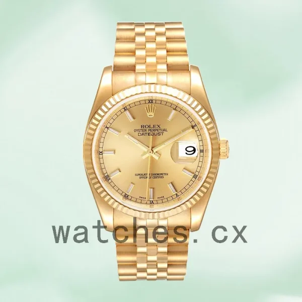 Rolex Datejust Men's 116238-0059 36mm Automatic Champagne Dial - Image 2