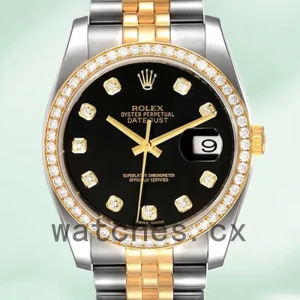 Rolex Datejust 116243BKDJ 36mm Men's Silver-tone Bracelet